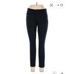 mid reg rise jeggings Denim solid all black button skinny jeans